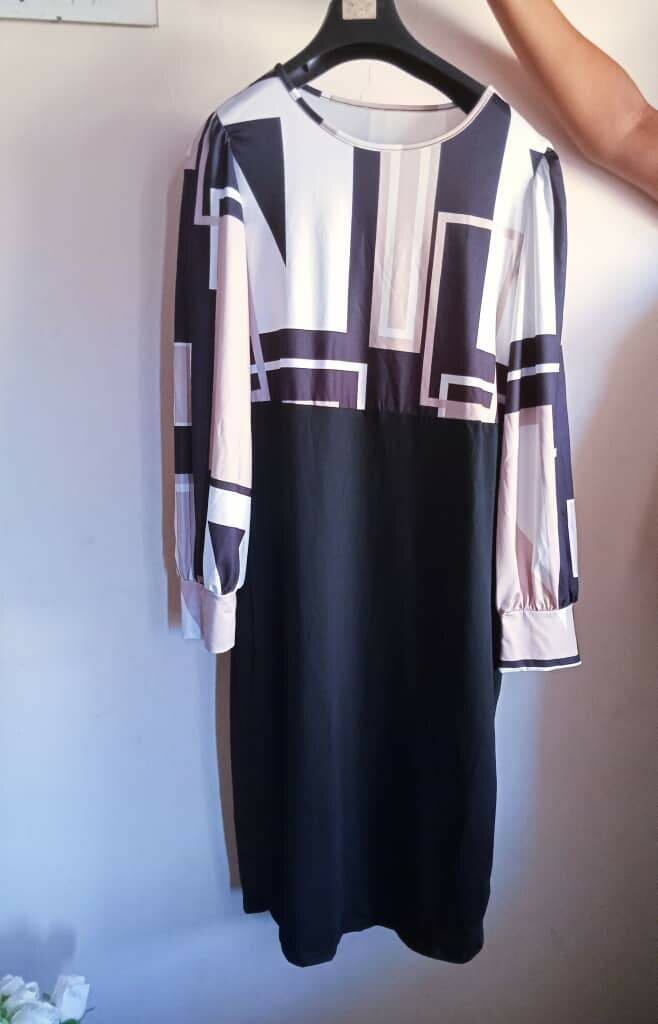 Shein patchwork dress