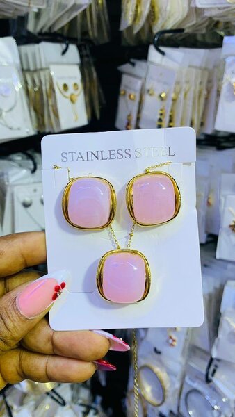 Parure Bijoux Acier Inoxydable