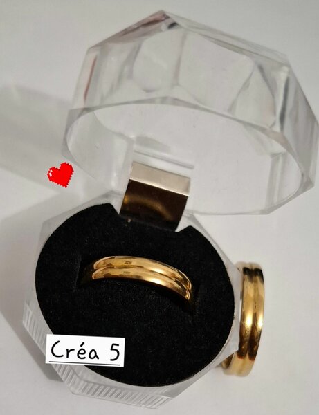 Anneau Bicolore Élégant