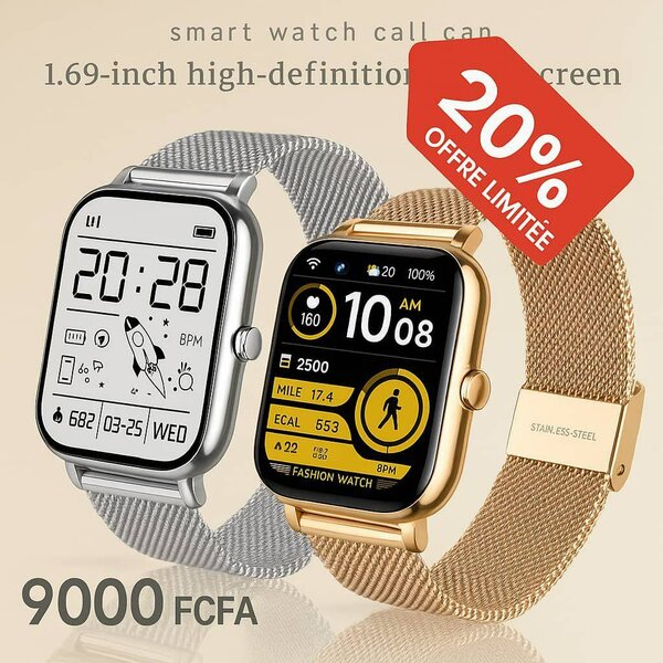 Montre connectée HD 1.69"