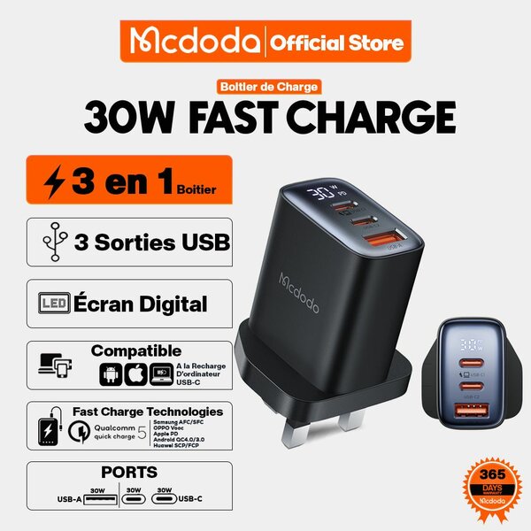 Boîtier 3 in 1 30W  Mcdodo