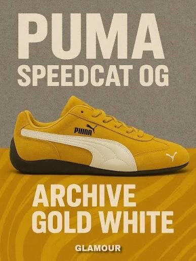 Puma Speedcat OG doré blanc