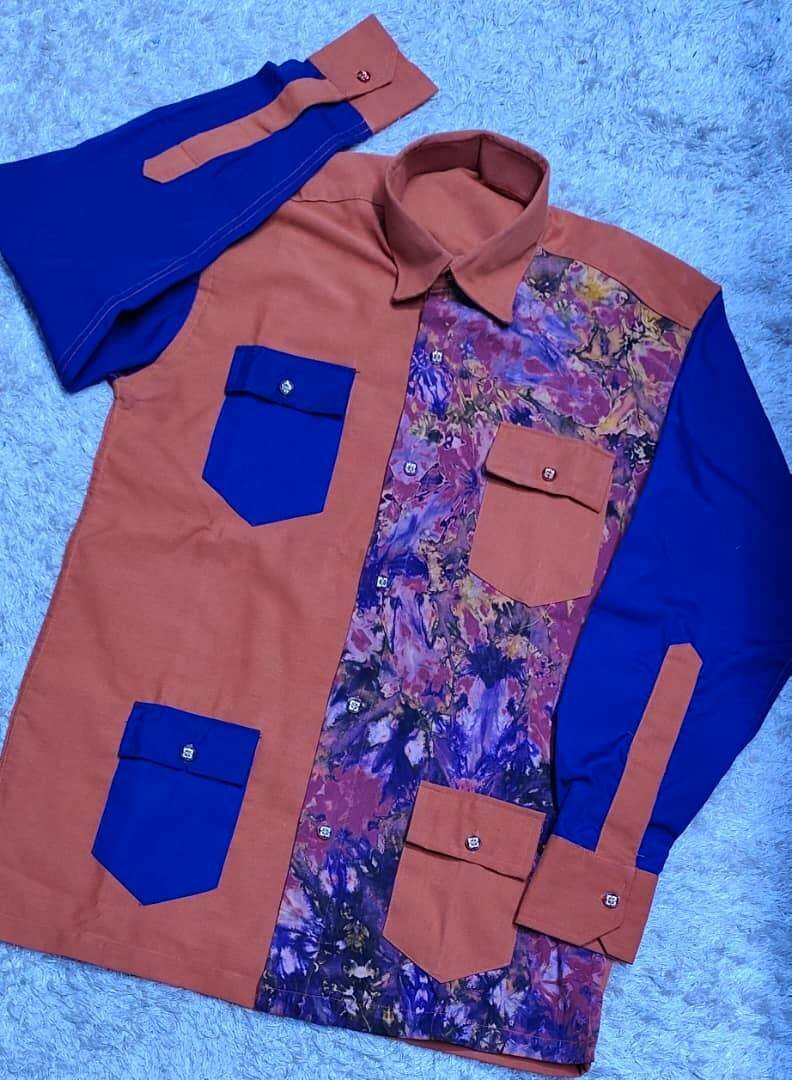 Chemise à motifs élégante