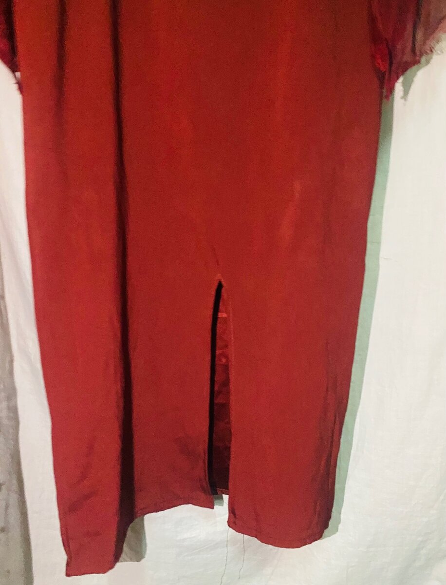 Robe longue élégante bordeaux