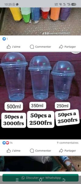 Gobelets et Boîtes Alimentaires