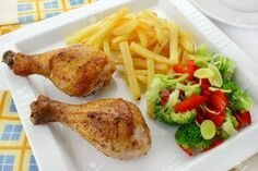 Frite au poulet
