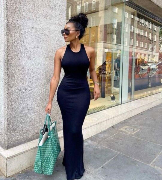 Robe Longue Élégante Noire