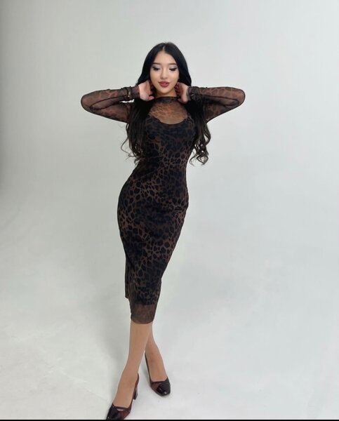 Леопардовая платья