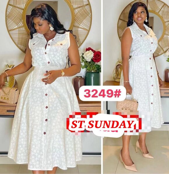 Robe d'été blanche élégante