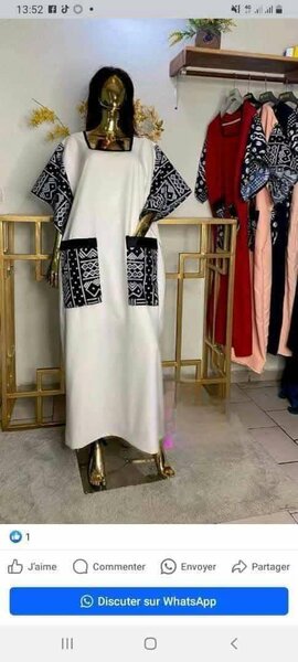 Robe longue à motifs ethniques