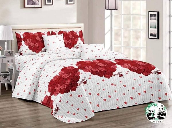 Bedroom set: quilted bedspread+pillowcases 2pcs+2pcs