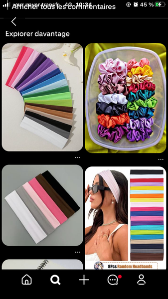 Lot de Chouchous en Satin Colorés