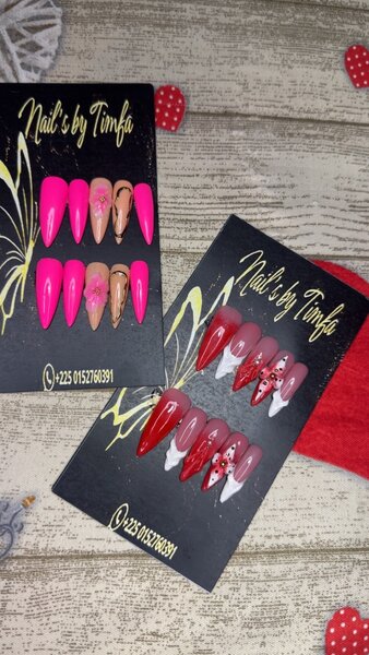 Ongles pressés élégants