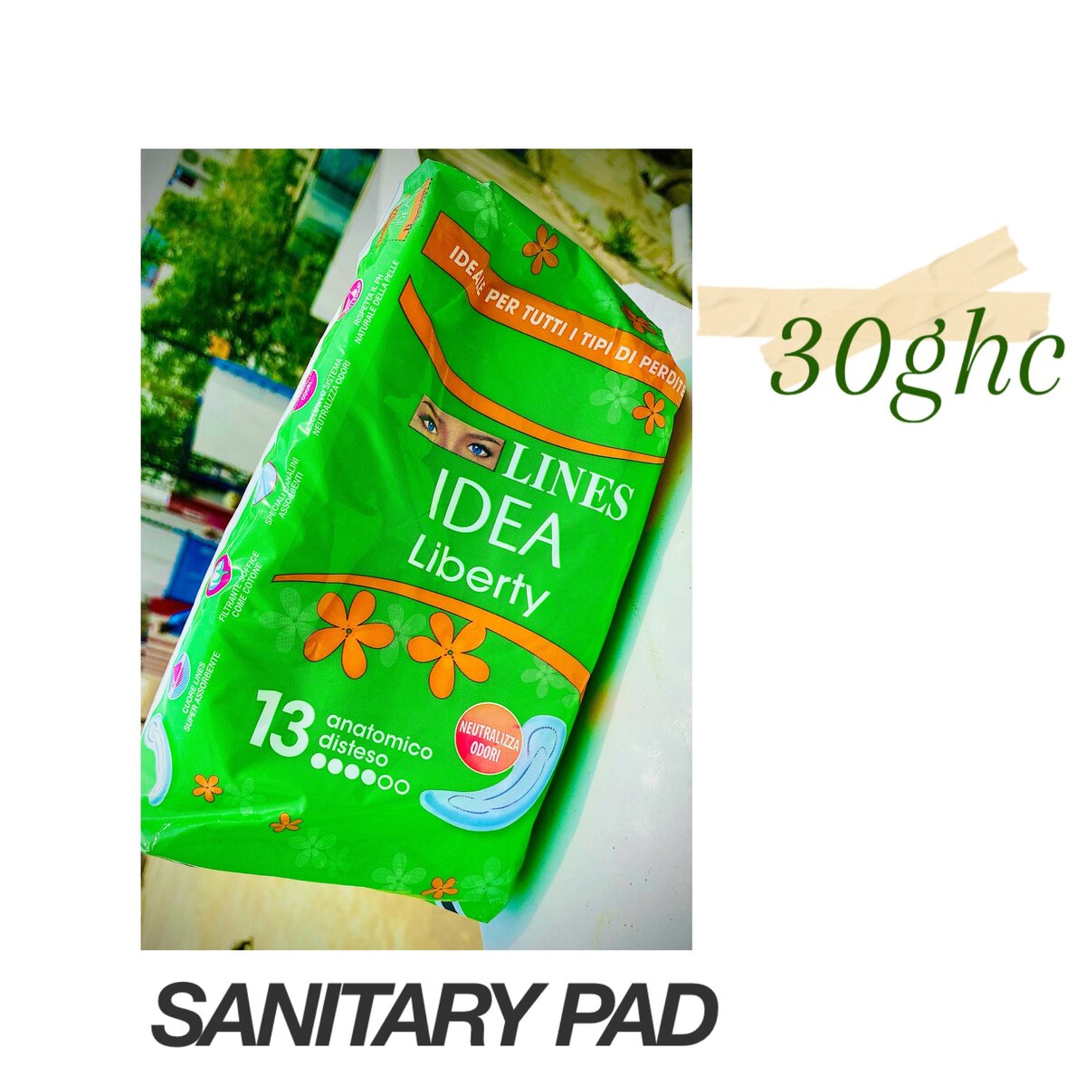 Sanitary pad, Ear bug, Nivea body lotion