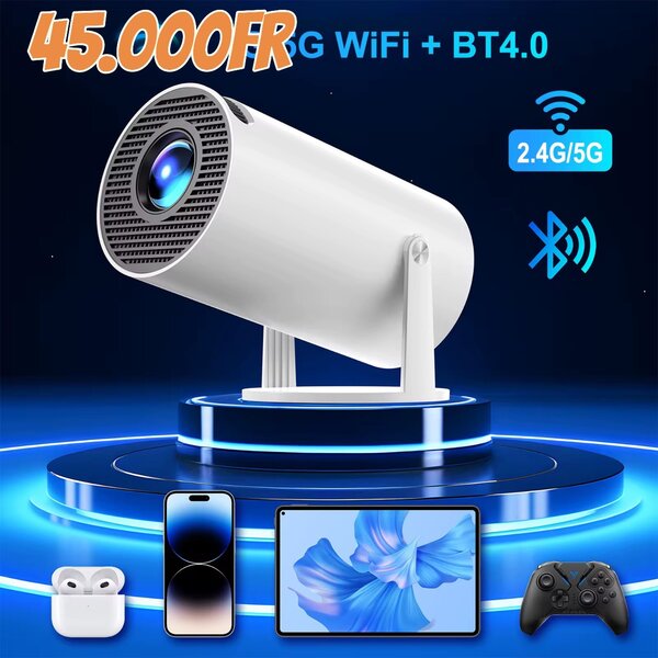 Mini Projecteur HD WiFi Bluetooth