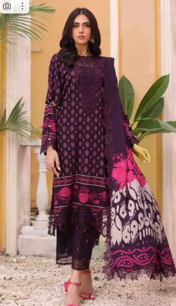 Charizma Sheen - Unstitched Embroidered Linen Shawl Collection 