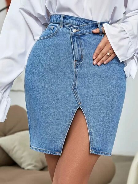 Jupe en jean évasée