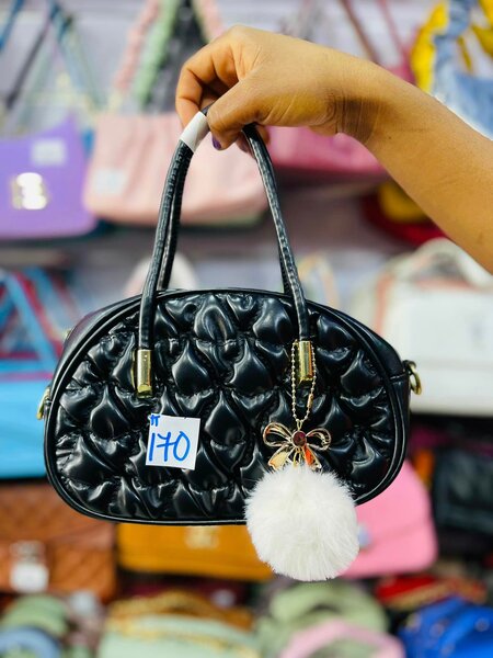 Ladies fancy hand bags white black