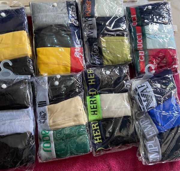 Boxers de marque en sachet