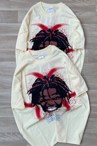 T-shirt à motif artistique