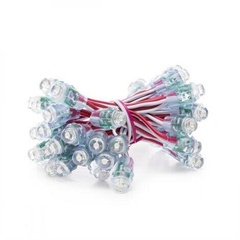 9mm pixel led 12v rouge