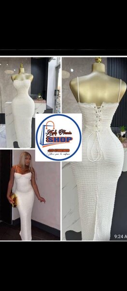 Robe de soirée blanche élégante