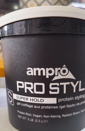 Ampro super hold gel. Perfect for your sleek ponytails.