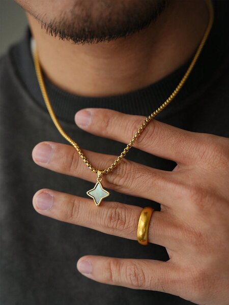 Collier étoile chic homme