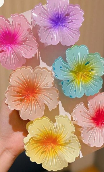 Big pinces à cheveux en fleur