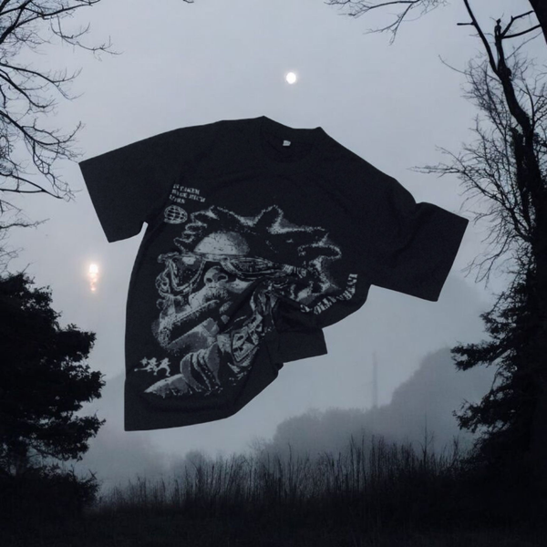 T-shirt imprimé samouraï