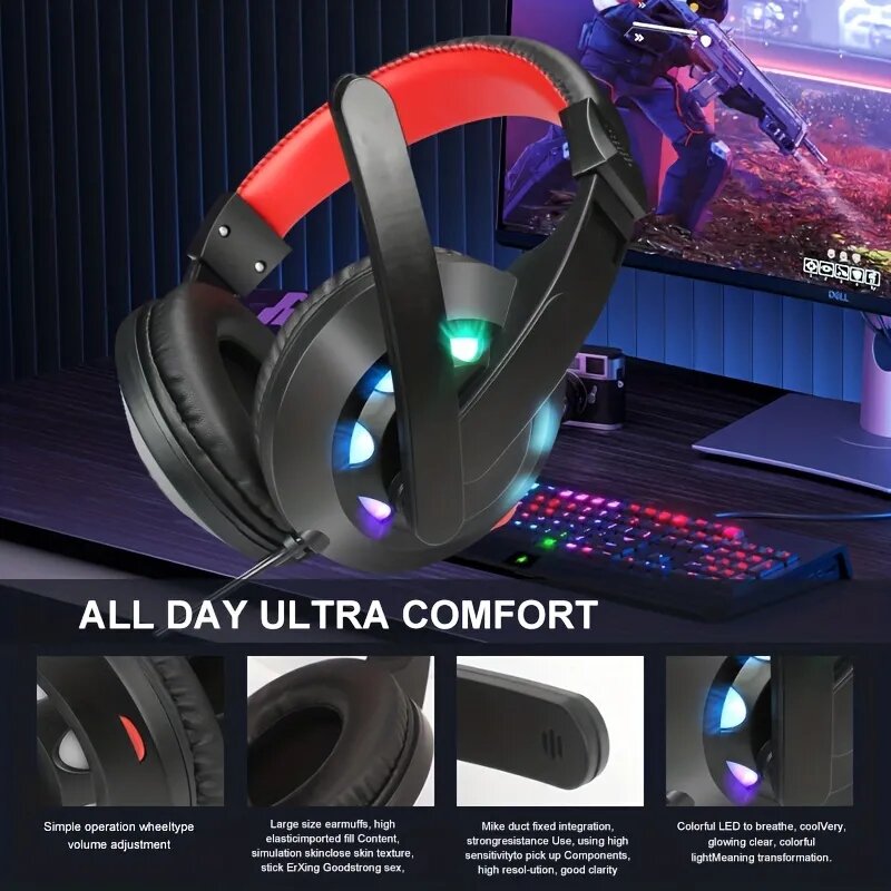 Casque d'ordinateur et de jeux