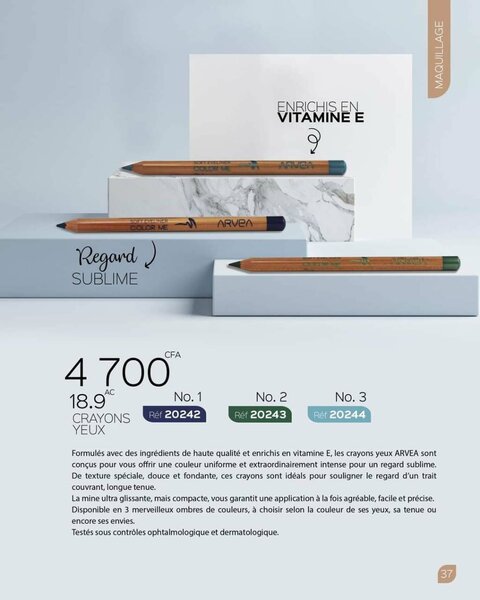 Arvea Vitamin E Eyeliner Pencils