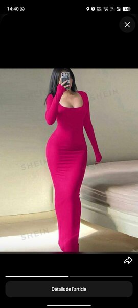 Robe Longue Rouge Élégante