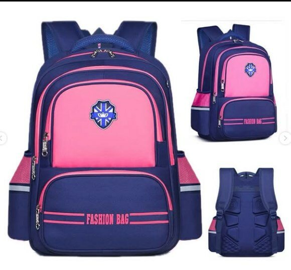 Backpack blue and pink