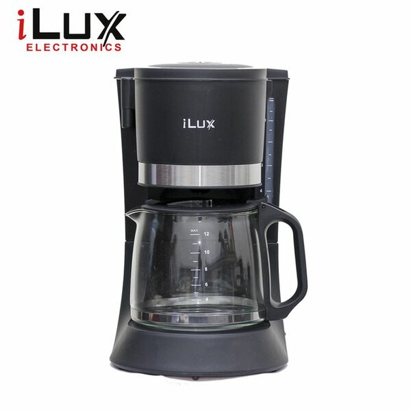 Ilux Machine à Café LX-6636CM - 600W - 1.2L - Noir
