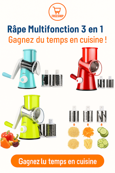Râpe Multifonction 3 en 1