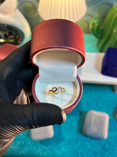 BAGUE DE PROMESSE INFINIE OR