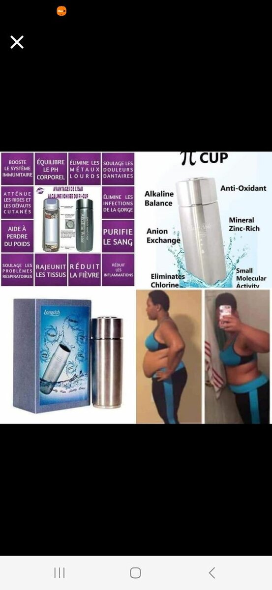 Gobelet Alcalin Longrich 400ml