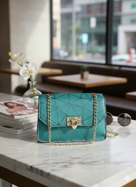 Sac à bandoulière géométrique