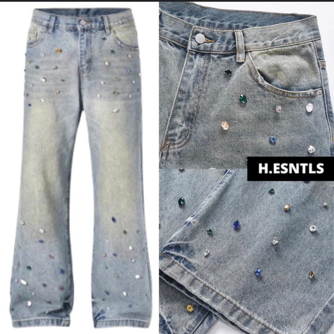 Jean femme avec strass