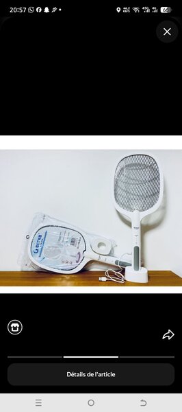 Raquette Électrique Anti-Moustique