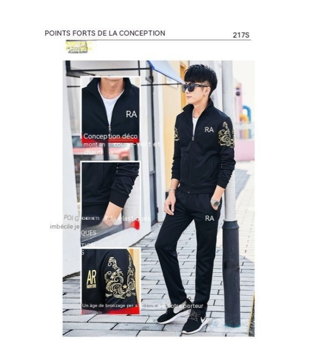 Ensemble de jogging élégant homme