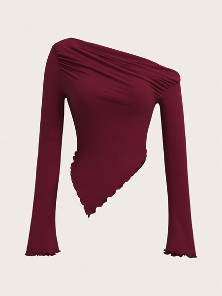 Top asymétrique femme