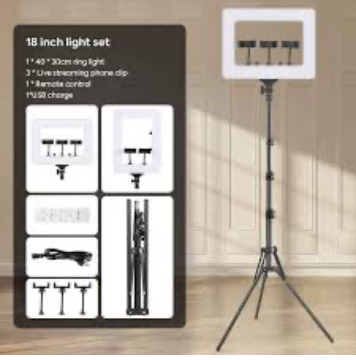 Set d'éclairage LED 18 pouces