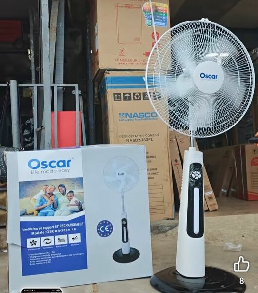 Ventilateur Oscar rechargeable