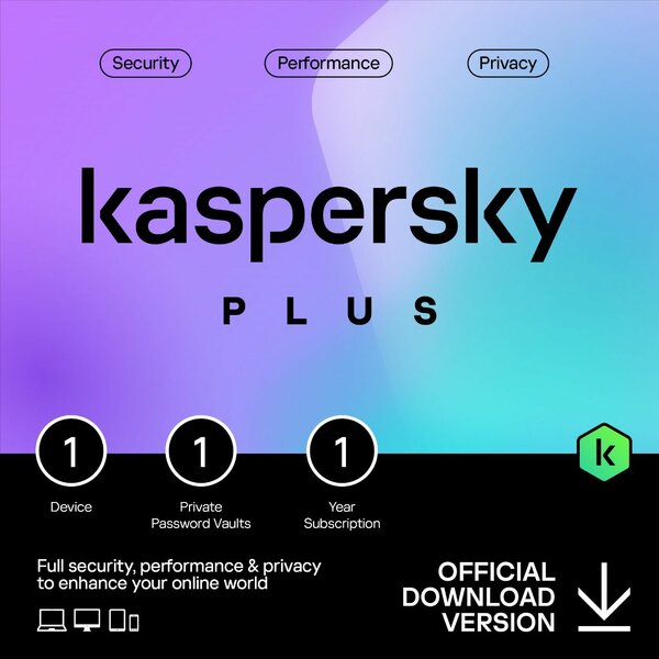 Kaspersky Plus Sécurité 1 An