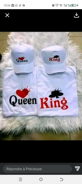 T-shirts et casquettes couple