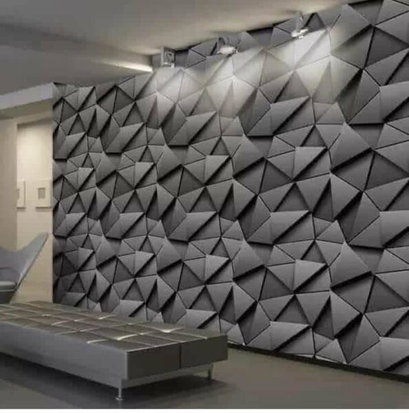 1 rouleau de papier peint adhésif effet marbre noir - imperm