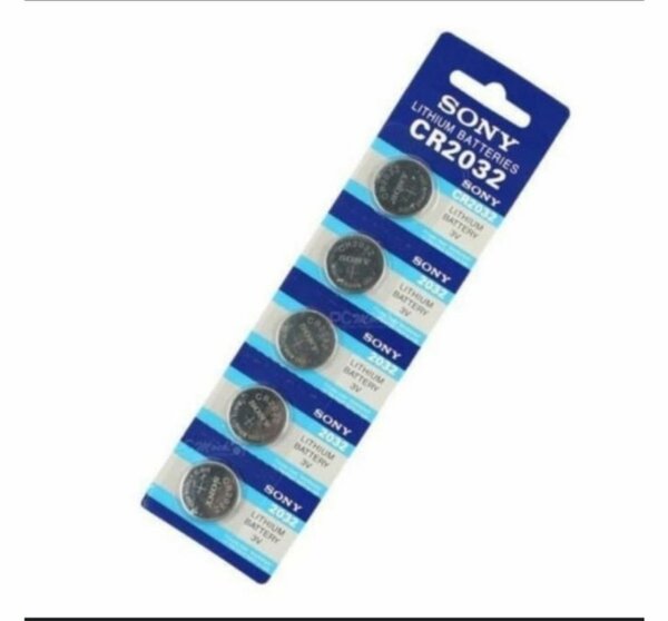 Pile cmos CR2032 (lot de 5 piles)