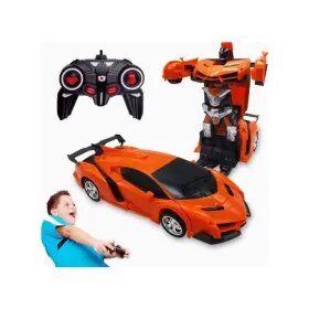 Voiture Télécommandé Transformer Robot Rechargeables